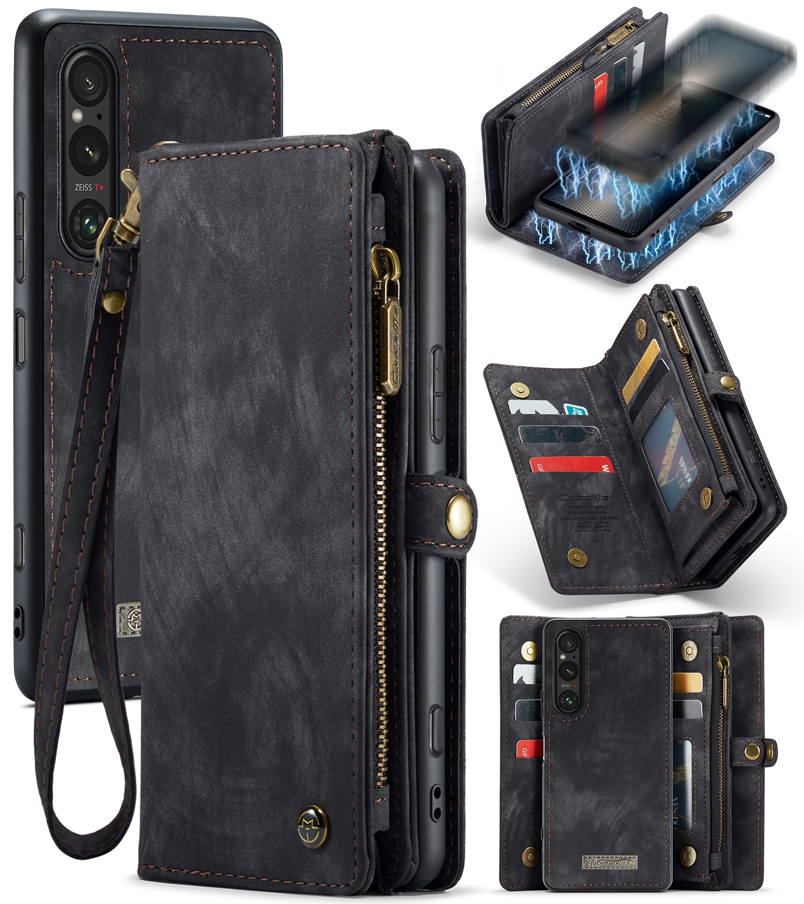 Sony Xperia 10 VI Multi-slot Wallet Case Grey