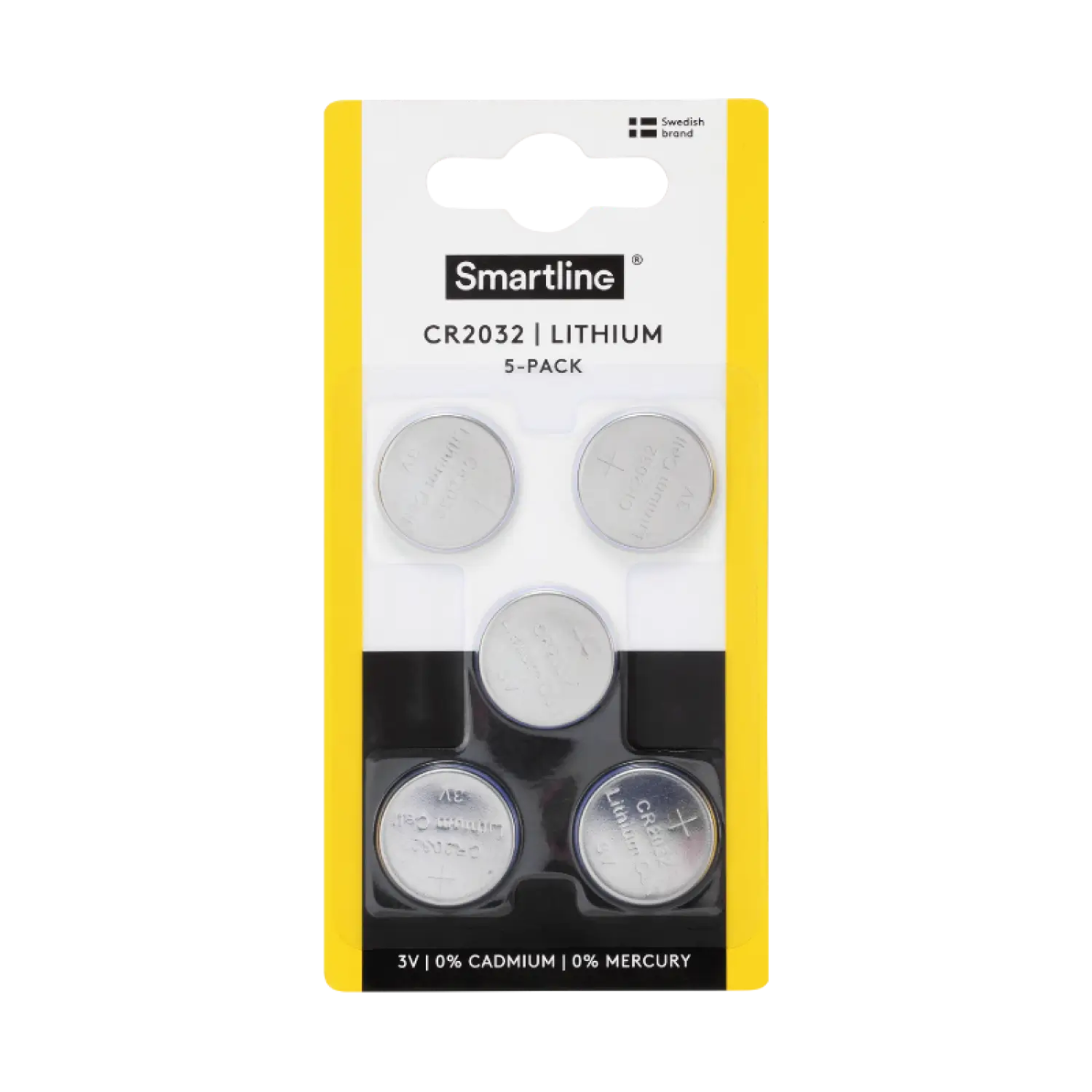 Lithium Coin Cell Battery CR2032 (5-pack)