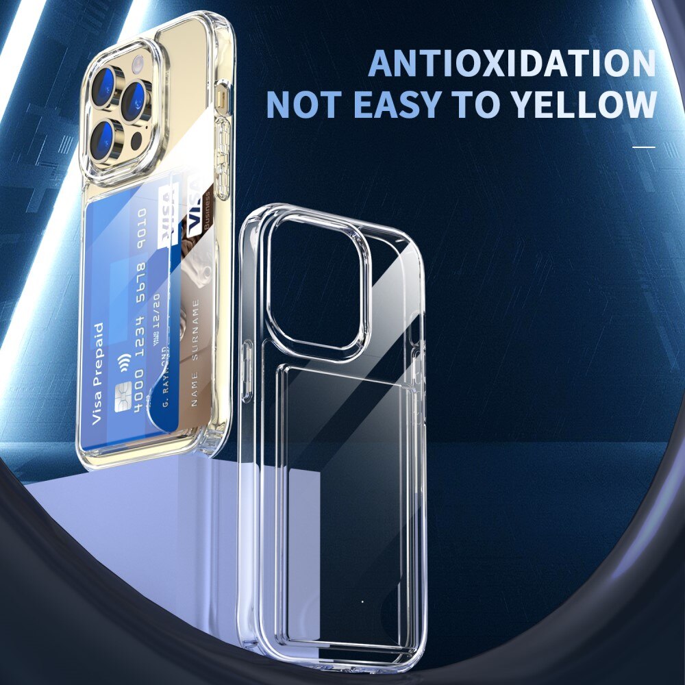 iPhone 13 Pro Hybrid Case Card Slot Transparent