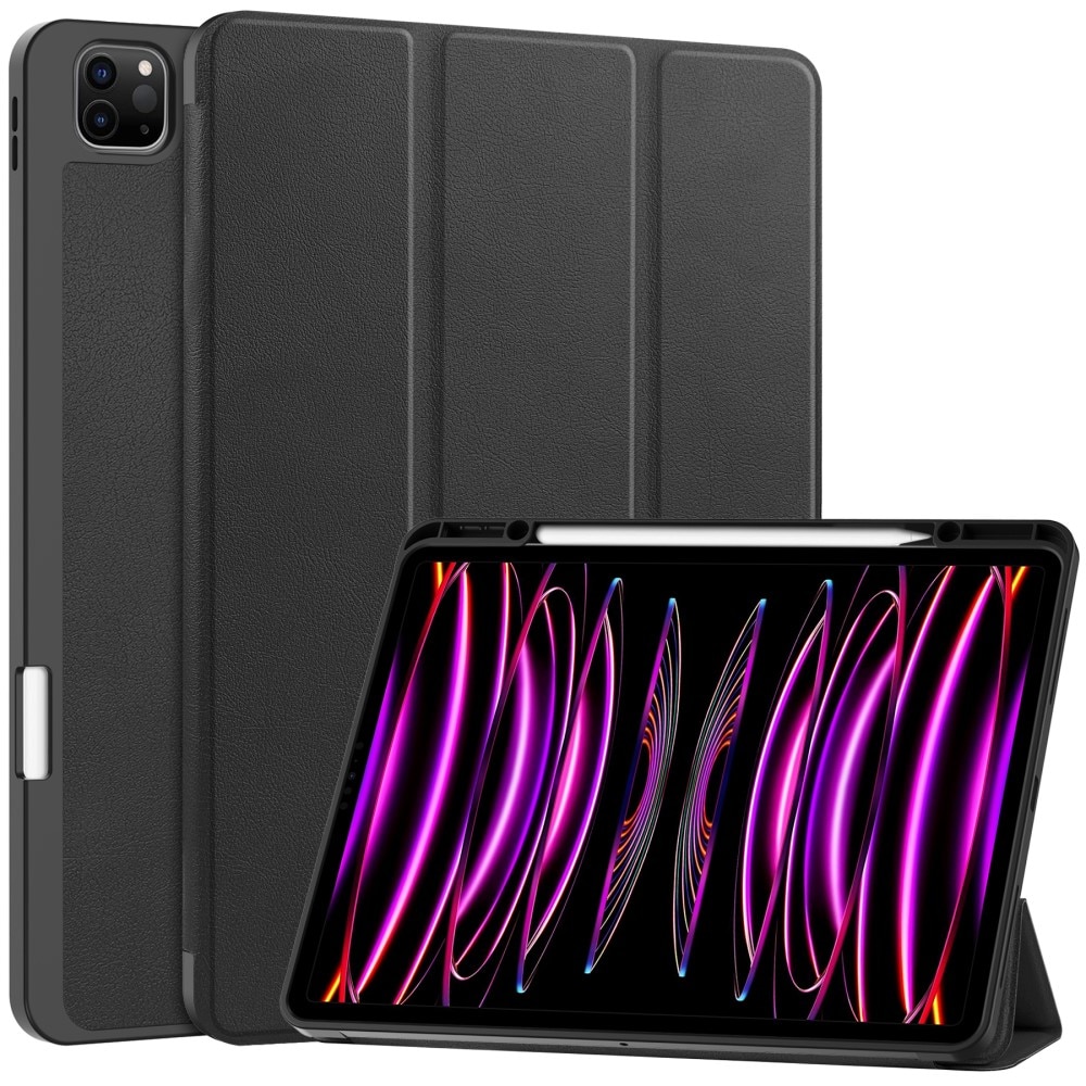 Apple iPad Air 13 2nd Gen (2025) Tri-Fold Cover w. Pen-holder Black