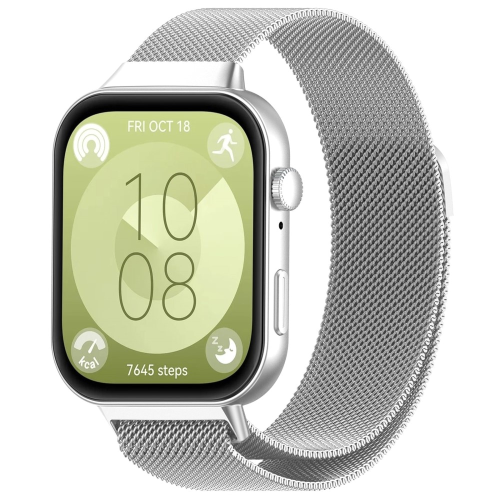 Huawei Watch Fit 4 Milanese Loop Band Silver