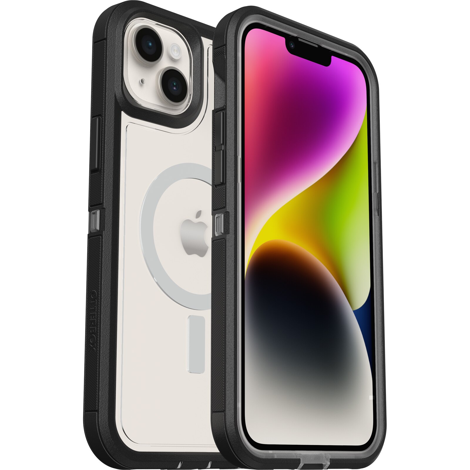 iPhone 14 Defender XT Case Black/Transparent