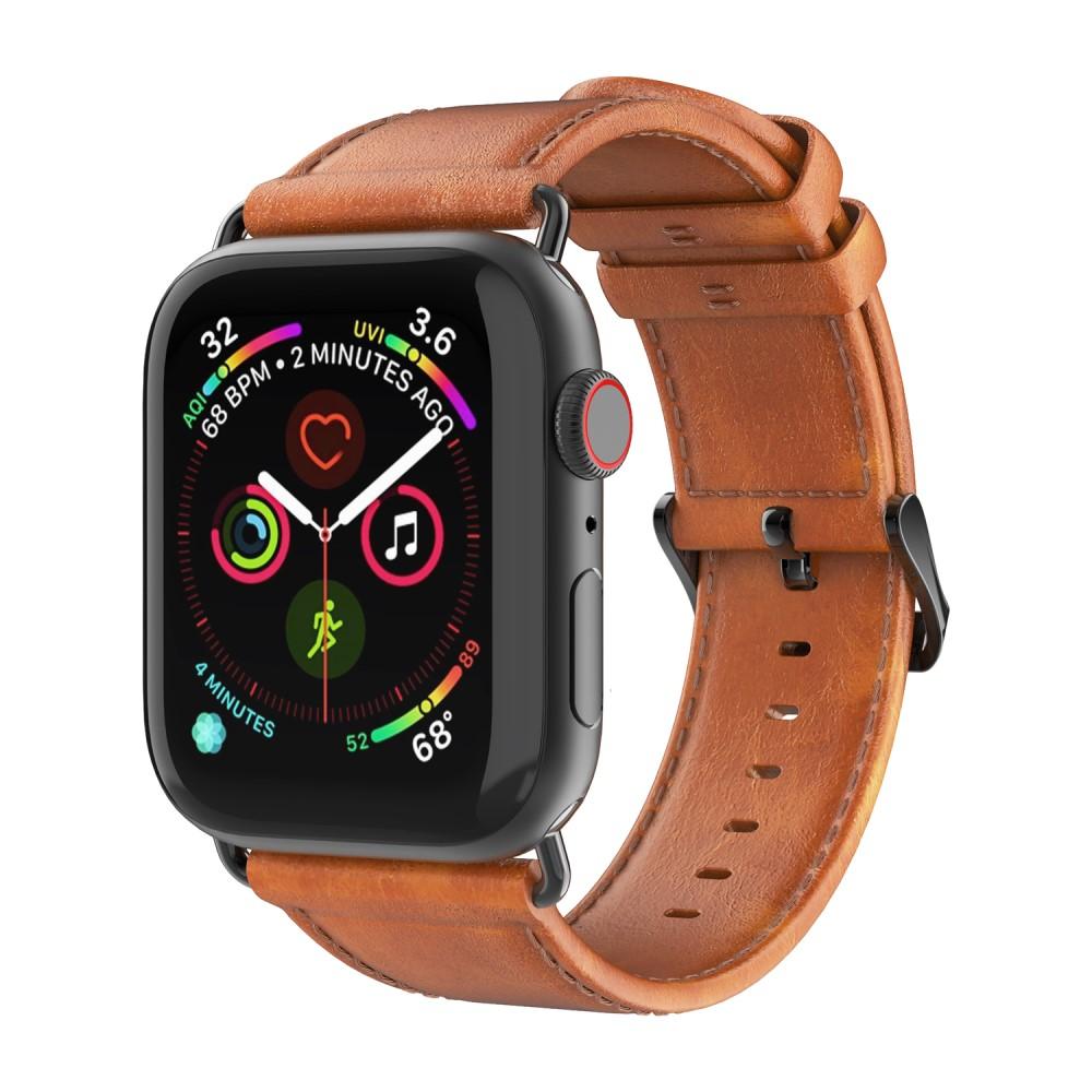 Apple Watch Ultra 2 49mm Leather Strap Tan